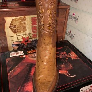 Ostrich Quill Boot Honey 11